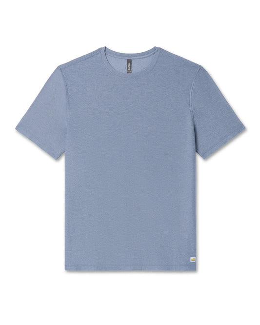 Vuori Men's Strato Tech Tee- Chambray Heather