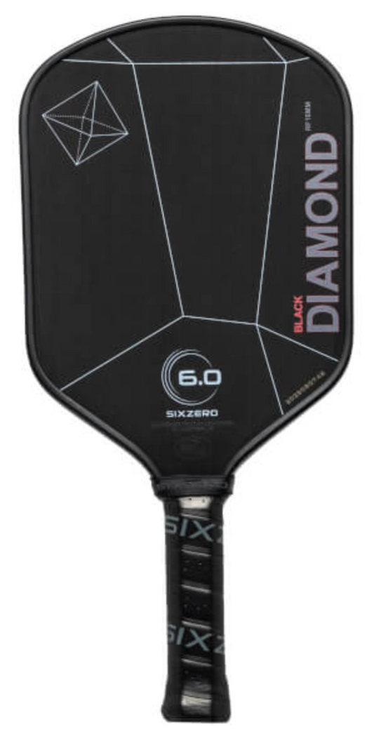Six Zero Black Diamond Pickleball Paddle - 16mm