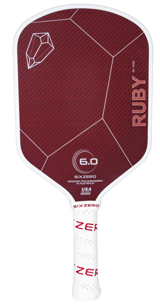 Six Zero Ruby Pickleball Paddle - 14mm