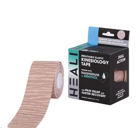 HEALI Infused Kinesiology Tape-Beige Zebra
