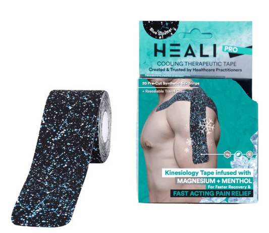 HEALI Infused Kinesiology Tape-Blue Splatter